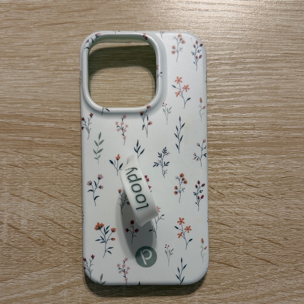 Loopy Case Wildflower Design - Cream